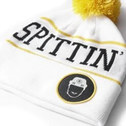 Spittin' Chiclets Pom Script Toque -Optimal Hockey Shop bar stool sports hats spittin chiclets pom script toque osfm 30340405526594