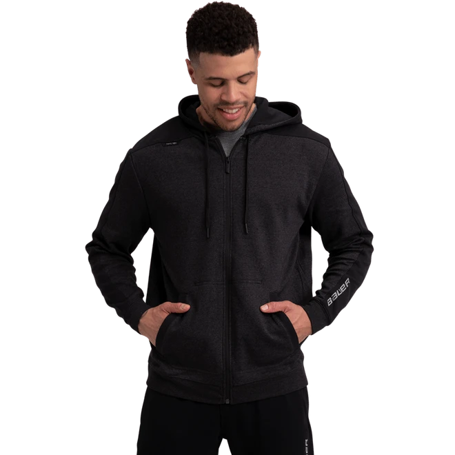 Bauer Premium Fleece Full-Zip Mens Hoodie 2 Bauer Premium Fleece Full-Zip Mens Hoodie - Image 2