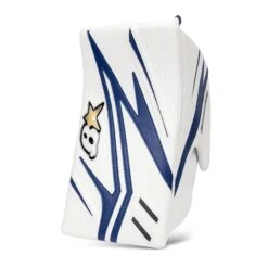 Brian's OPTiK X2 Senior Goalie Blocker -Optimal Hockey Shop brian s blockers brian s optik x2 senior goalie blocker white blue regular 28741221515330