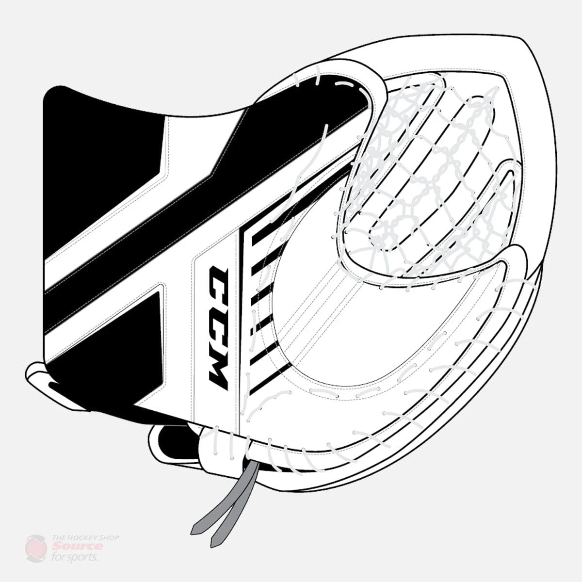 CCM Axis A1.9 Senior Goalie Catcher 15 CCM Axis A1.9 Senior Goalie Catcher - Image 15