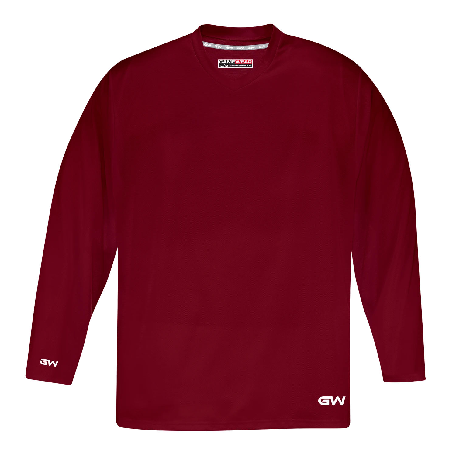GameWear GW5500 ProLite Series Junior Hockey Practice Jersey - Crimson 1 GameWear GW5500 ProLite Series Junior Hockey Practice Jersey - Crimson
