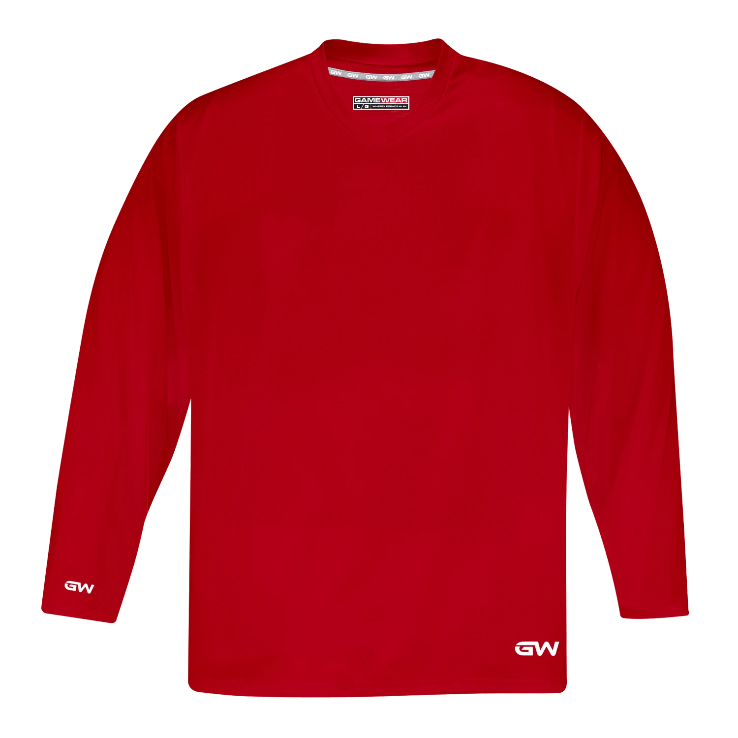 GameWear GW5500 ProLite Series Junior Hockey Practice Jersey - Red 1 GameWear GW5500 ProLite Series Junior Hockey Practice Jersey - Red
