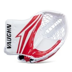 Vaughn Velocity V9 XP Pro Senior Goalie Catcher -Optimal Hockey Shop vaughn catchers vaughn velocity v9 xp pro senior goalie catcher white red regular 28743624065090