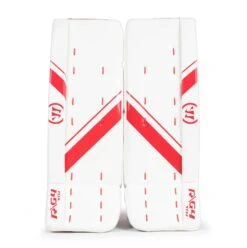 Warrior Ritual G4 Youth Goalie Leg Pads -Optimal Hockey Shop warrior leg pads warrior ritual g4 youth goalie leg pads white red 19 5 28744343158850